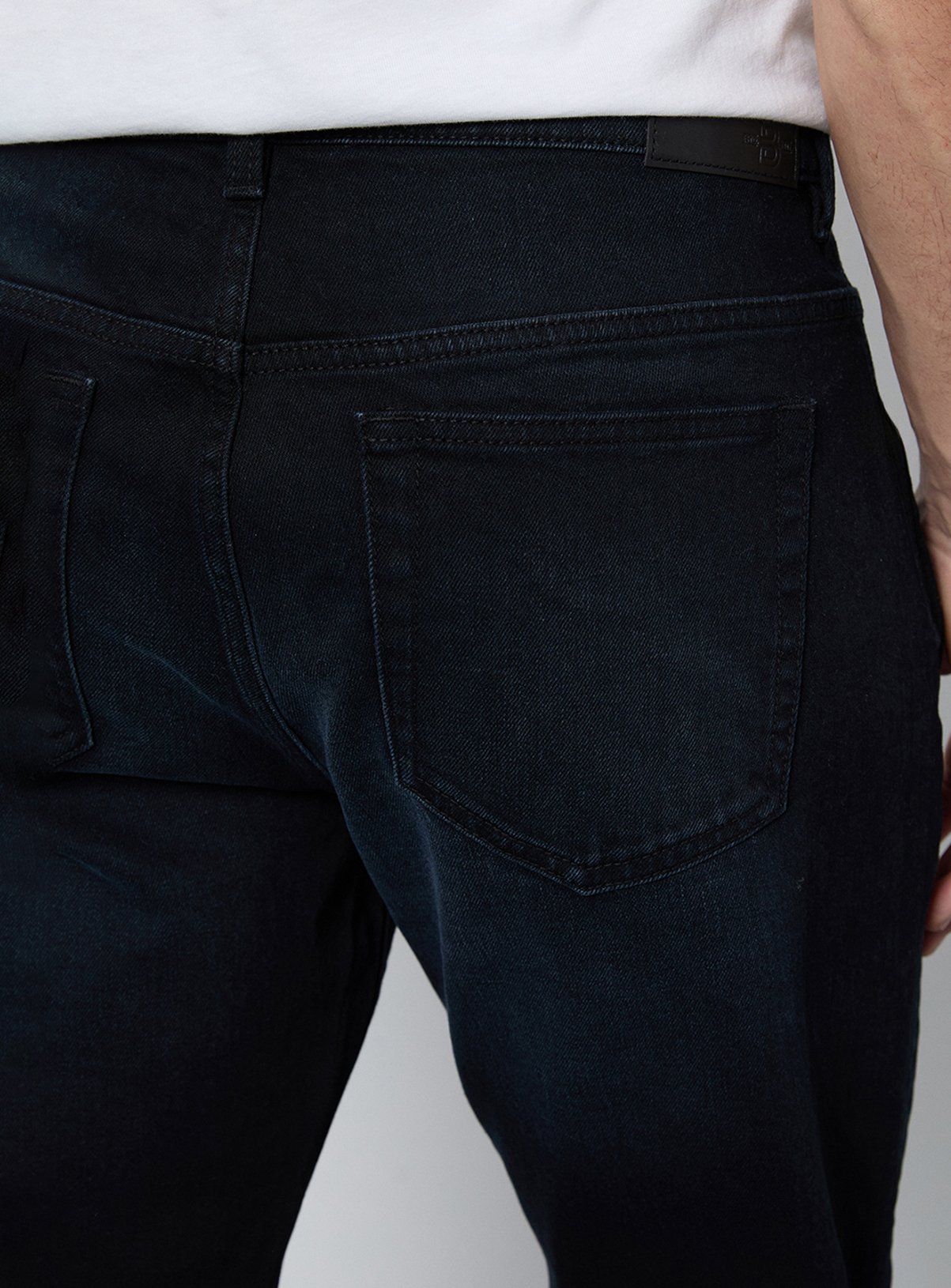 BURTON Blue Black Dark Wash Stretch Slim Fit Jean 36S - Image 4 thumbnail